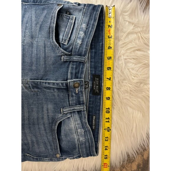 Judy Blue Size 9/29 Shredding Up My Life Relaxed Distressed Jeans JB8273MD - Picture 6 of 8